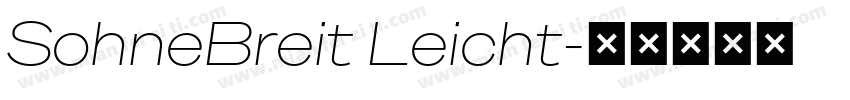 SohneBreit Leicht字体转换